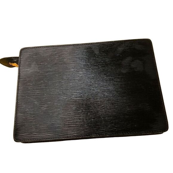 Louis Vuitton Black Epi Leather Noir Pochette Homme Clutch Bag - Picture 2 of 10